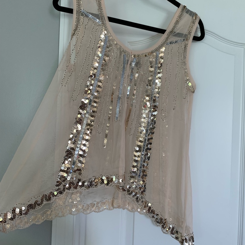 Gold Sequin Top